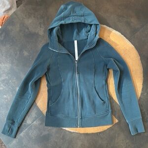 Lululemon Teal scuba hoodie